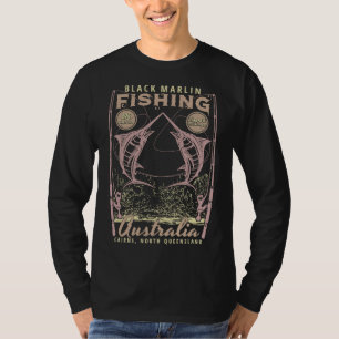 Camiseta Pesca del marlin negro Cairns North Queensland Aus