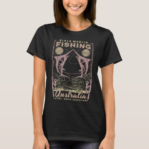 Camiseta Pesca del marlin negro Cairns North Queensland Aus