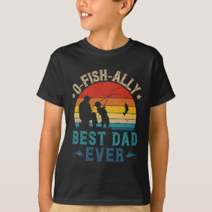 Camiseta Pesca del mejor papá jamás pescador del atardecer