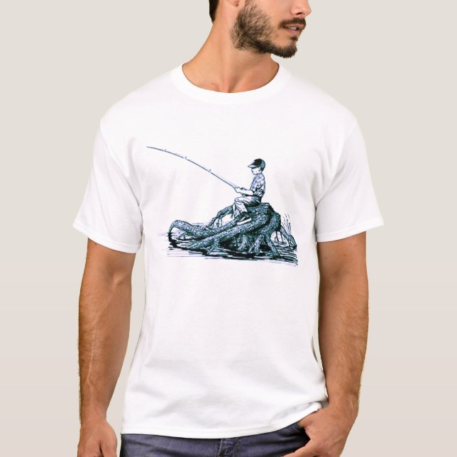 Camiseta pesca del muchacho (Anverso)