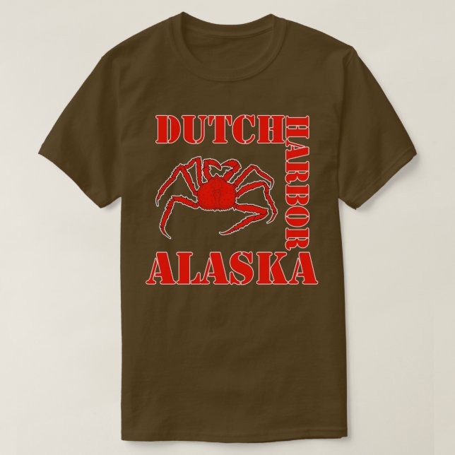 Camiseta Pesca del puerto holandés Alaska (Diseño del anverso)