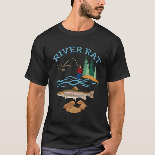 Camiseta Pesca del río Rat (Anverso)