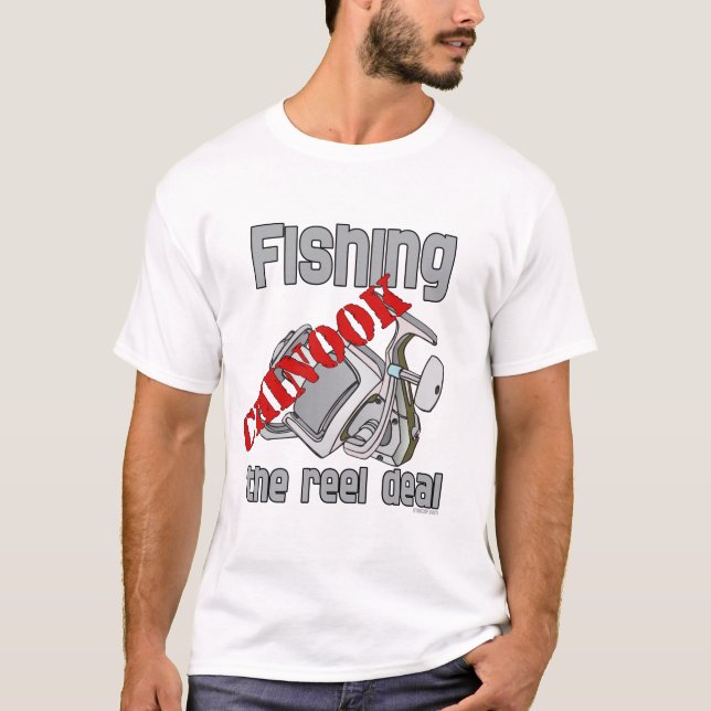 Camiseta Pesca Del Salmón Chinook (Anverso)