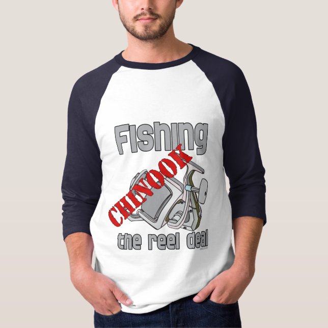 Camiseta Pesca Del Salmón Chinook (Anverso)