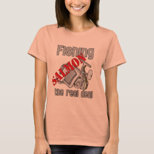 Camiseta Pesca Del Salmón El Camisón De Pesca Del Acuerdo D