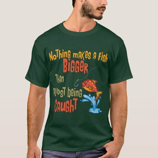 Camiseta Pesca divertida - Casi atrapada (Anverso)