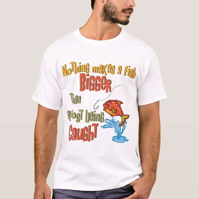 Camiseta Pesca divertida - Casi atrapada (Anverso)