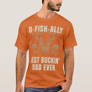 Camiseta Pesca Divertida Caza Mejor Papá Pescador Cazador