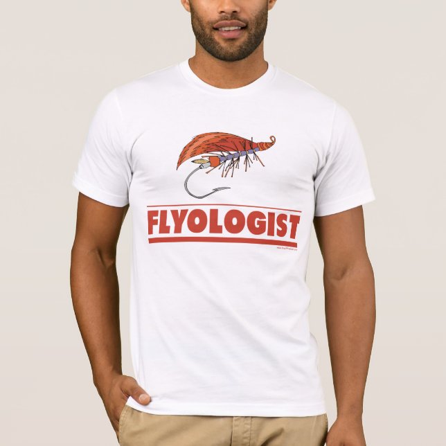 Camiseta Pesca divertida con mosca (Anverso)