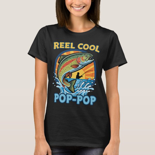 Camiseta Pesca divertida con Pop Pop (Anverso)