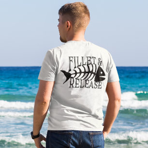 Camiseta Pesca divertida de filetes y liberaciones