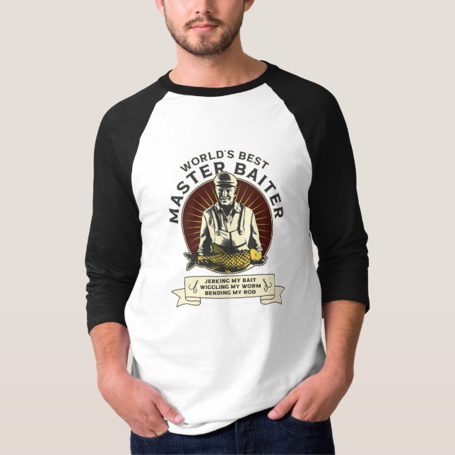 Camiseta pesca divertida de master baiter (Anverso)