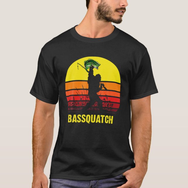 Camiseta Pesca divertida de pata sasquatch (Anverso)