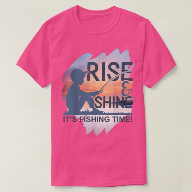 Camiseta Pesca divertida de Rise y Shine  (Diseño del anverso)