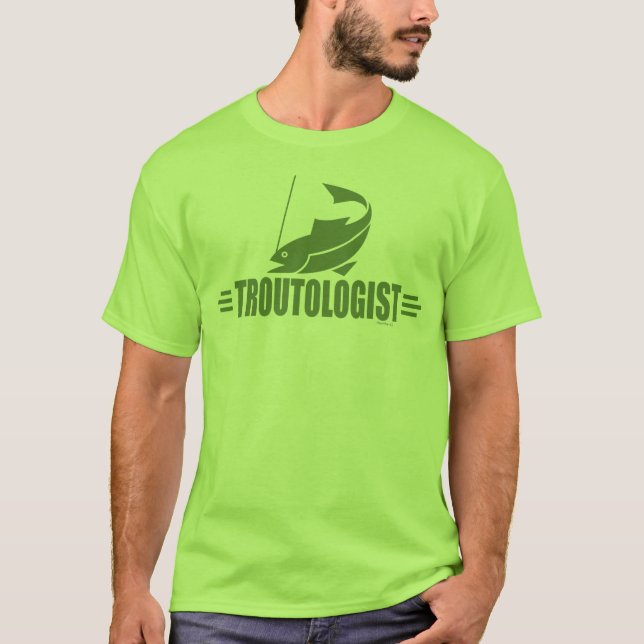 Camiseta Pesca divertida de truchas (Anverso)