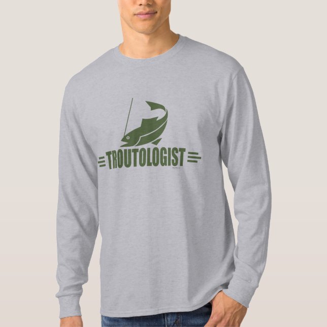 Camiseta Pesca divertida de truchas (Anverso)