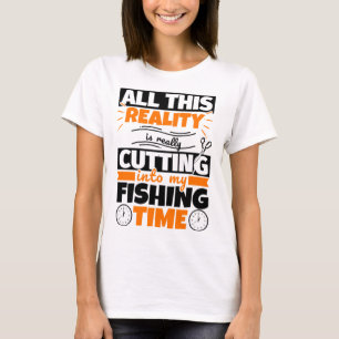 Camiseta Pesca Divertida Diciendo Hobby