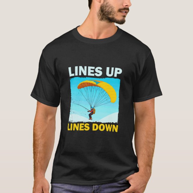 Camiseta Pesca divertida en parapente (Anverso)