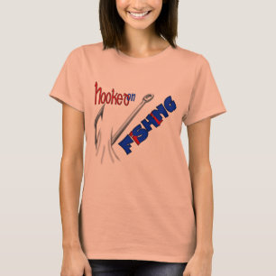 Camiseta Pesca divertida enganchada en la pesca