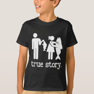 Camiseta Pesca divertida para hombres y mujeres historia re