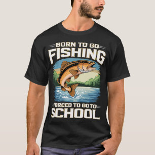 Camiseta Pesca Divertida Para Niños Jóvenes Hombres Diciend