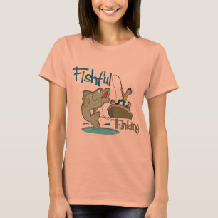 Camiseta Pesca divertida - pensamiento de Fishful