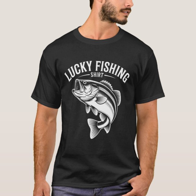 Camiseta Pesca Divertida, Pesca Afortunada (Anverso)