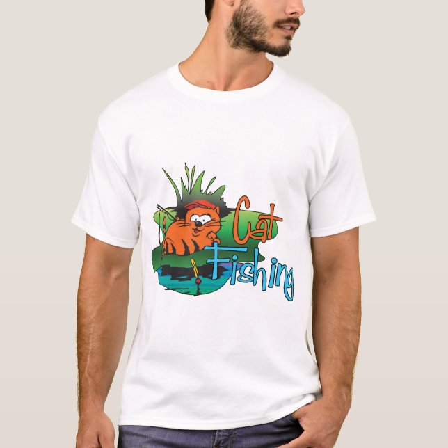 Camiseta Pesca divertida - Pesca de gatos (Anverso)