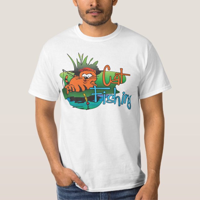 Camiseta Pesca divertida - Pesca de gatos (Anverso)