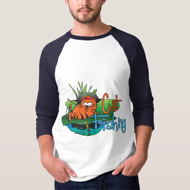 Camiseta Pesca divertida - Pesca de gatos (Anverso)