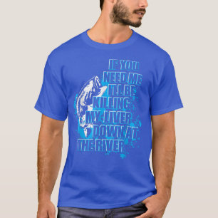 Camiseta Pesca divertida que mata mi hígado en el río 
