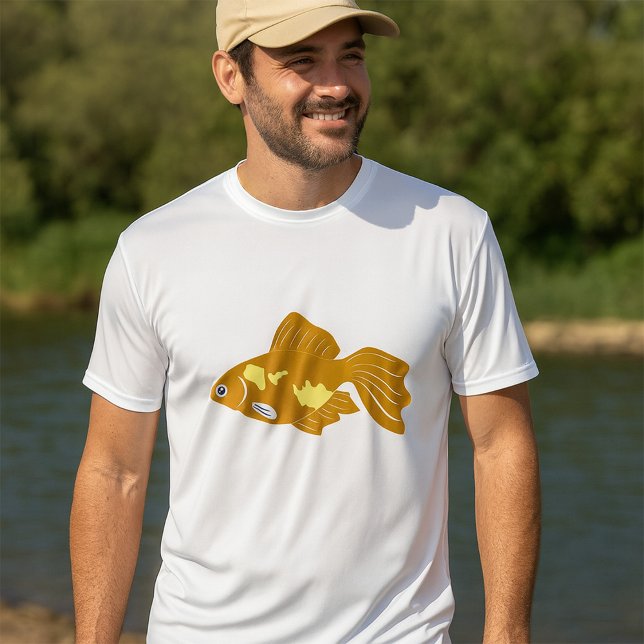 Camiseta Pesca dorada con peces tropicales (Subido por el creador)
