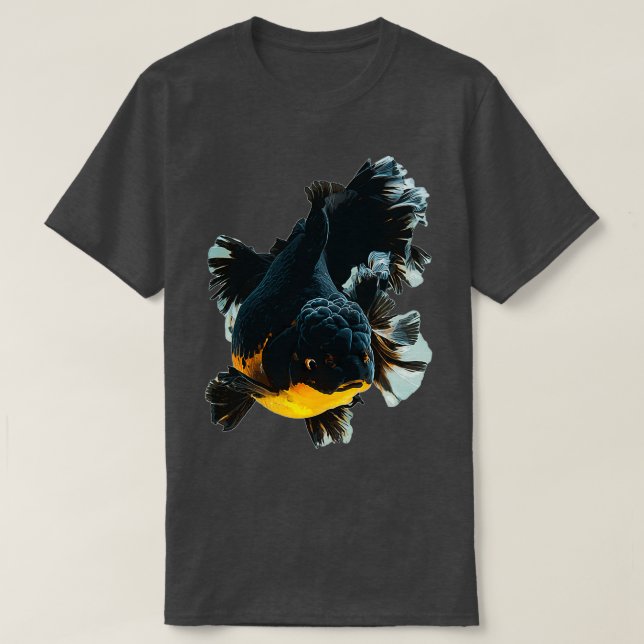 Camiseta Pesca dorada Pescado afortunado que trae buena sue (Diseño del anverso)