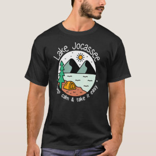Camiseta Pesca Embarcaciones Camping   Tómelo con Calma Lag