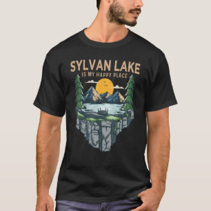 Camiseta Pesca en Barco Camping Mi Lugar Feliz Sylvan Lak