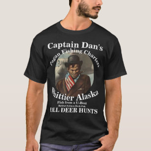 Camiseta Pesca en barco con el capitán Dan