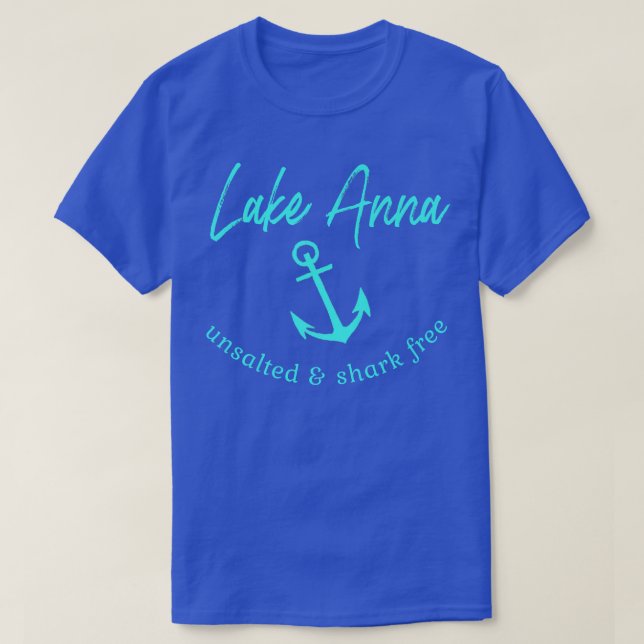 Camiseta Pesca en barco sin salar en el lago Anna (Diseño del anverso)