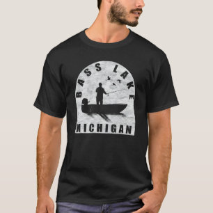 Camiseta Pesca en Bass Lake Michigan