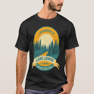 Camiseta Pesca en bote Camping Lago Vacacional Lago Lemon