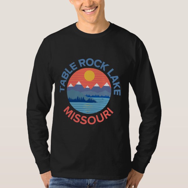 Camiseta Pesca en bote de Table Rock Lake Missouri Ca (Anverso)
