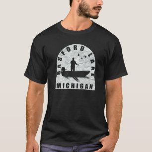 Camiseta Pesca en el lago Basford Michigan