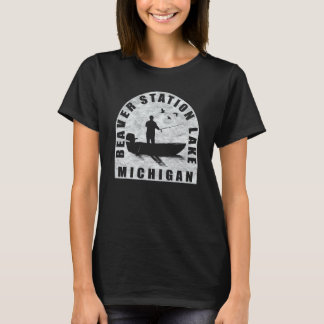 Camiseta Pesca en el lago Beaver Station Michigan
