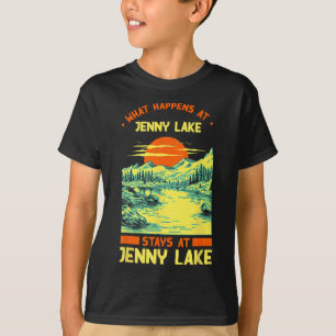 Camiseta Pesca en el lago Camping Vacaciones Jenny Lake