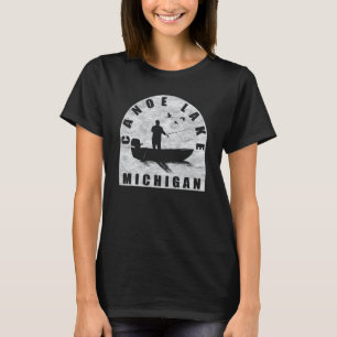 Camiseta Pesca en el lago Canoe Michigan