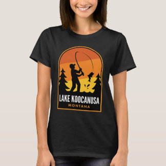 Camiseta Pesca en el lago Koocanusa Montana