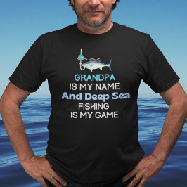Camiseta Pesca en el mar profundo del abuelo