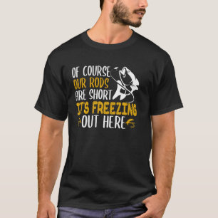 Camiseta Pesca en hielo divertida deportes de invierno al a