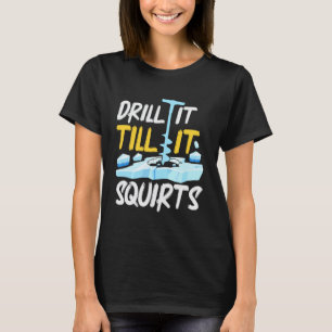 Camiseta Pesca en hielo, perfora hasta que salpique, pescad