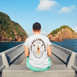 Camiseta Pesca en kayak del lago Wallenpaupack Pennsylvania