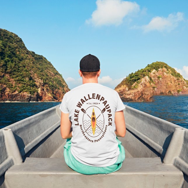 Camiseta Pesca en kayak del lago Wallenpaupack Pennsylvania (Subido por el creador)